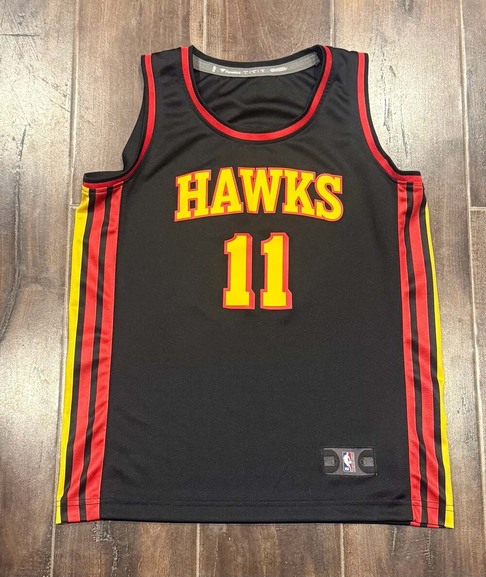 Fanatics Atlanta Hawks Trae Young #11 Youth Large Black Statement Edition Jersey